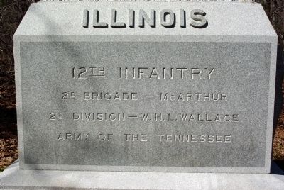 12th Illinois Infantry Marker image, Touch for more information