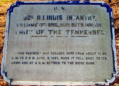 32nd Illinois Infantry Marker image. Click for full size.