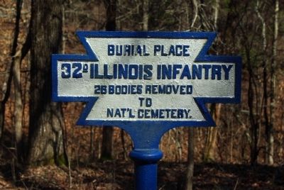32nd Illinois Infantry Marker image. Click for full size.