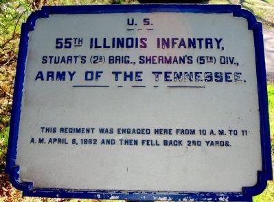 55th Illinois Infantry Marker image. Click for full size.