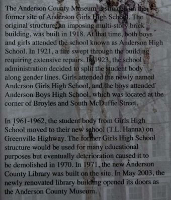 Girls High School Marker image. Click for full size.