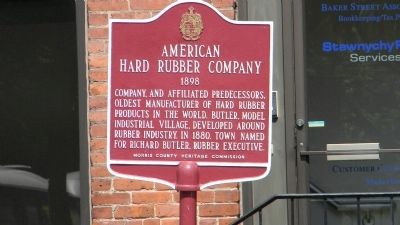 American Hard Rubber Company Marker image. Click for full size.