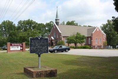 Bethlehem Church and Marker image. Click for full size.