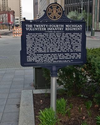 Twenty-Fourth Michigan Volunteer Infantry Regiment Marker image. Click for full size.