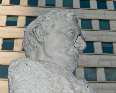 Bust of President Abraham Lincoln in Plaza Near Marker image. Click for full size.