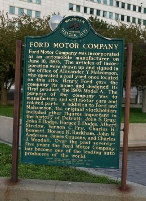 Ford Motor Company Marker image. Click for full size.