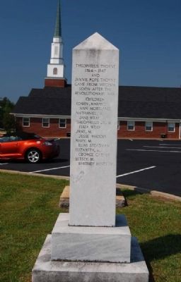 Thorne Marker -<br>East Inscription image. Click for full size.