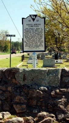 Ridge Spring Cemetery Marker image. Click for full size.