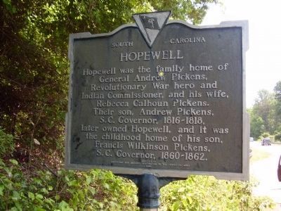 Hopewell / Hopewell Indian Treaties Marker - Front image. Click for full size.