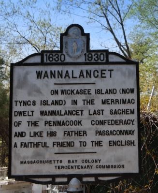 Wannalancet Marker. Click for full size. Wannalancet Marker image. Click for full size.