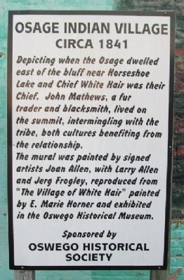 Osage Indian Village Marker image. Click for full size.