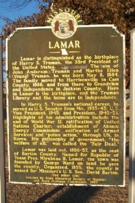Lamar Marker (Side A) image. Click for full size.