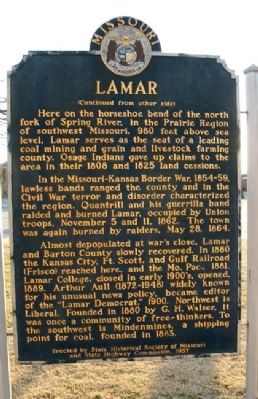 Lamar Marker (Side B) image. Click for full size.
