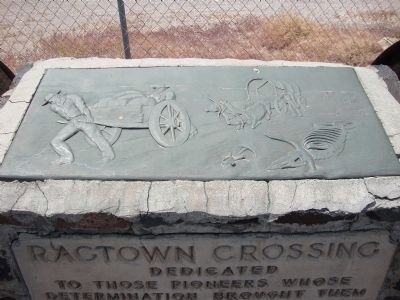 Ragtown Crossing Plaque image. Click for full size.