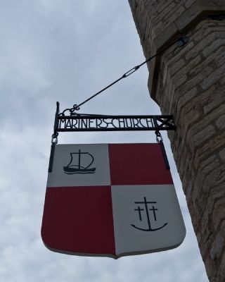 Mariners' Church (Sign above church office entrance) image. Click for full size.