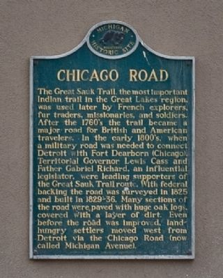 Chicago Road Marker image. Click for full size.