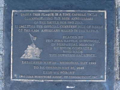 Plaque at the Base of the East Side image. Click for full size.
