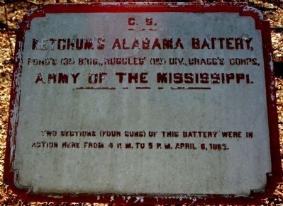 Ketchum's Alabama Battery Marker. Click for full size. Ketchum's Alabama Battery Marker image. Click for full size.