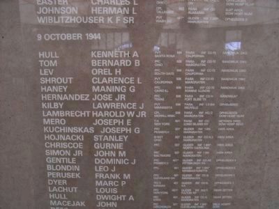 Rememberance Wall in Dutch Museum in Groesbeek. Click for full size. Rememberance Wall in Dutch Museum in Groesbeek image. Click for full size.