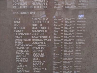 Rememberance Wall in Dutch Museum in Groesbeek image. Click for full size.