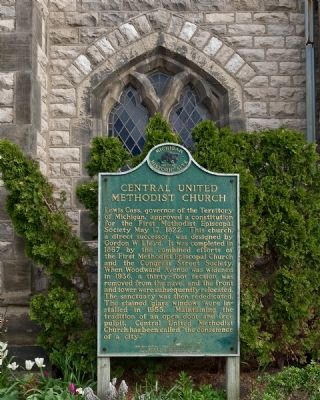 Central United Methodist Church Marker image. Click for full size.