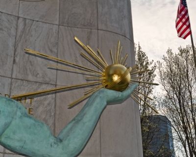 Spirit of Detroit Left Hand. Click for full size. Spirit of Detroit Left Hand image. Click for full size.
