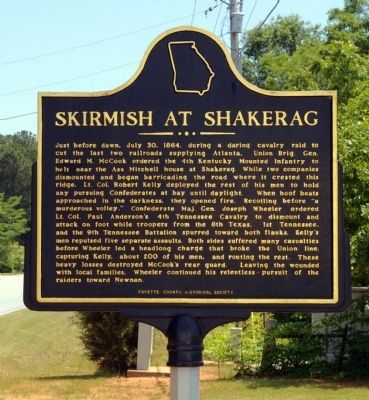 Skirmish at Shakerag Marker image. Click for full size.