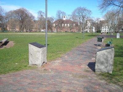 Markers on the Cambridge Common image. Click for full size.