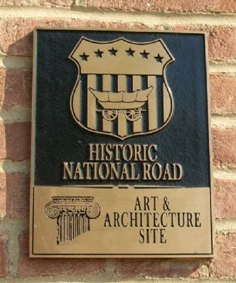 Historic National Road Art & Architecture Marker image. Click for full size.