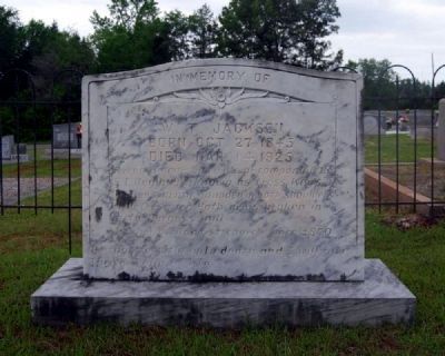 W.T. Jackson Tombstone image. Click for full size.