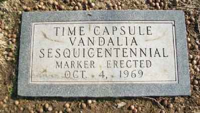 Time Capsule Near Madonna of the Trail. Click for full size. Time Capsule Near Madonna of the Trail image. Click for full size.