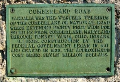 Cumberland Road Marker image. Click for full size.