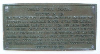 Third State Capitol Marker image. Click for full size.