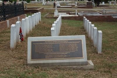 Memory Hill Cemetery,The Unknown Soldiers of Brown Hospital image. Click for full size.