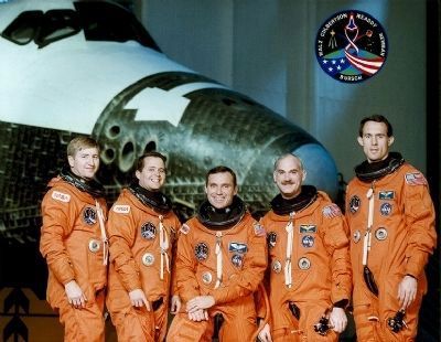 STS 51 Crew, Frank L. Culbertson at far left image. Click for full size.