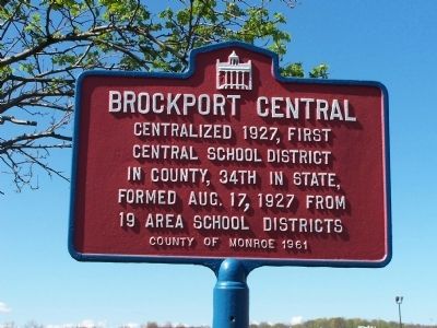 Brockport Central Marker image. Click for full size.