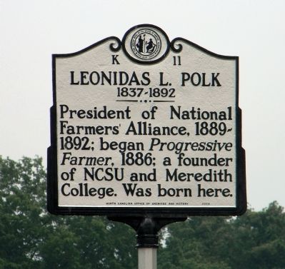 Leonidas L. Polk Marker image. Click for full size.