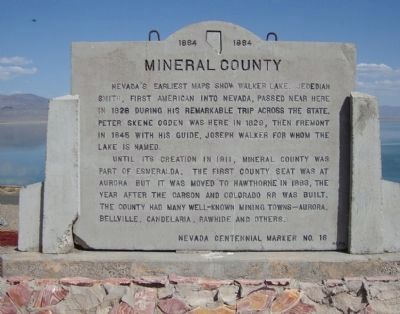 Mineral County Marker image. Click for full size.