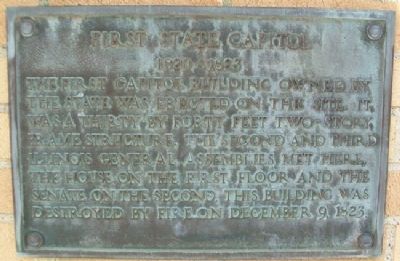 First State Capitol Marker. Click for full size. First State Capitol Marker image. Click for full size.