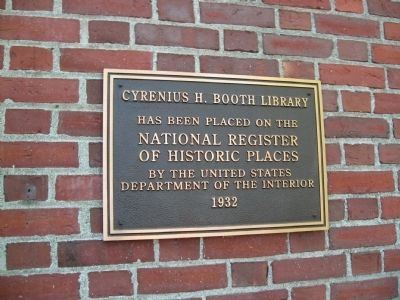 Cyrenius H. Booth Library Marker image. Click for full size.