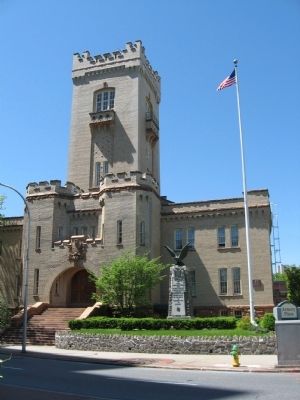 Site of the Birth of New York State Monument and the State Armory image. Click for full size.