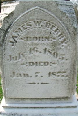James W. Berry Grave Marker image. Click for full size.