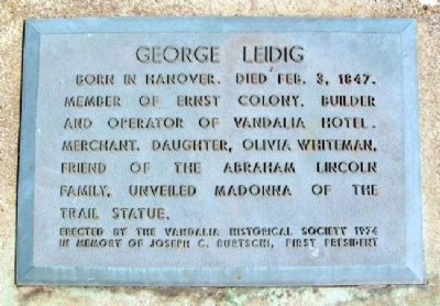 George Leidig Marker. Click for full size. George Leidig Marker image. Click for full size.