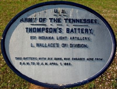 Thompson's Battery Marker. Click for full size. Thompson's Battery Marker image. Click for full size.