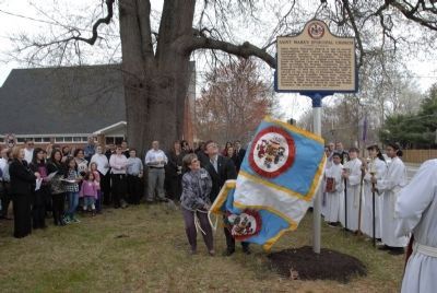 Saint Mark's Episcopal Church Historical Marker is Unveiled image. Click for full size.