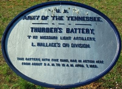Thurber's Battery Marker. Click for full size. Thurber's Battery Marker image. Click for full size.
