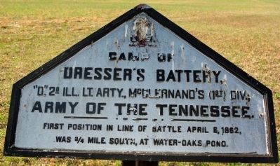 Camp of Dresser's Battery Marker image. Click for full size.
