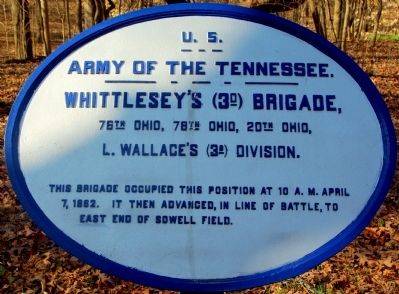 Whittlesey's Brigade Marker. Click for full size. Whittlesey's Brigade Marker image. Click for full size.