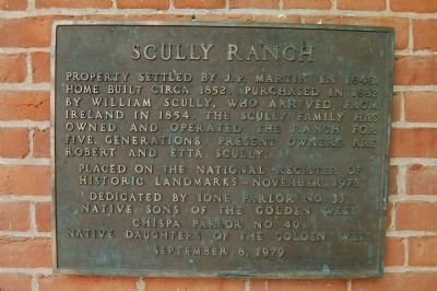 Scully Ranch Marker image. Click for full size.