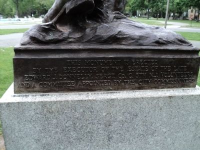 Marker on Rear of Monument image. Click for full size.